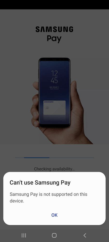 samsung pay not compatible with device